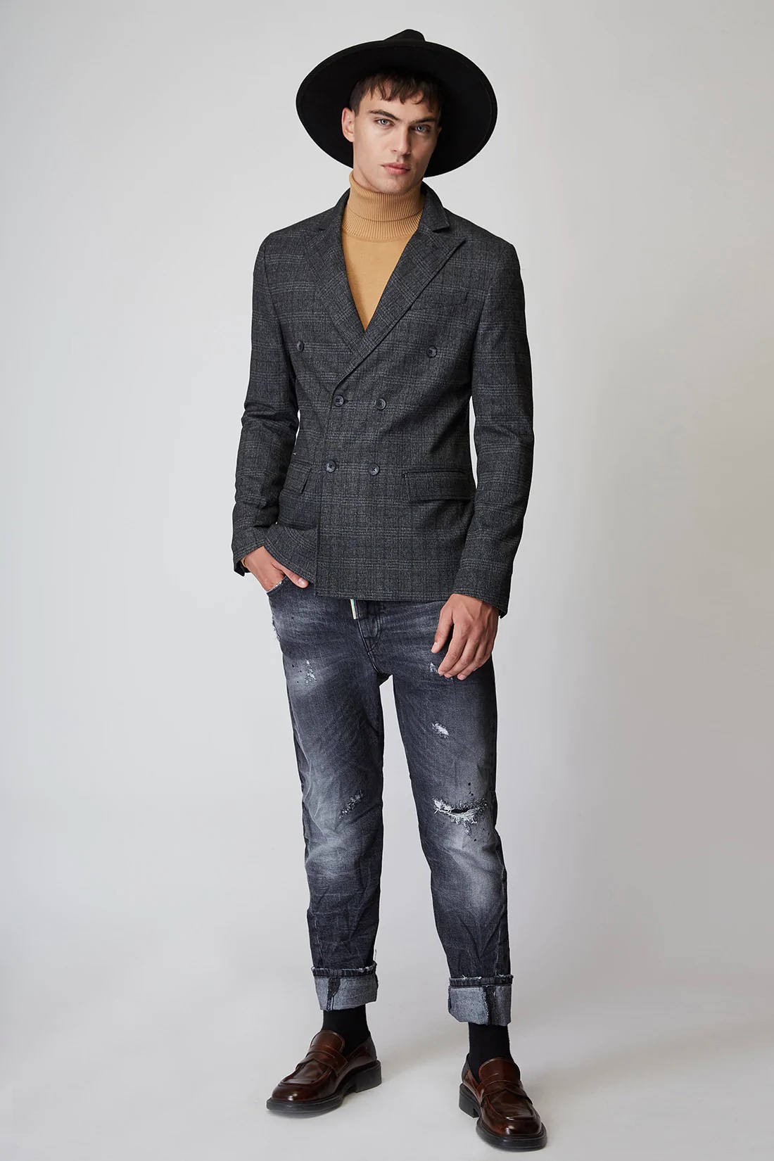 STEFAN CROSSBODY CHECK JACKET