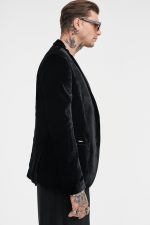 STEFAN VELVET ELASTIC SLIM FIT BLAZER - Image 4