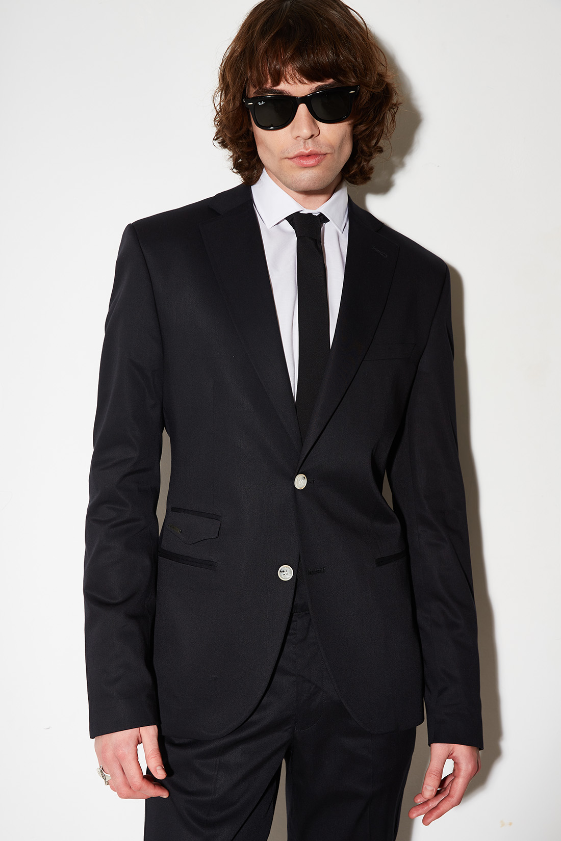 STEFAN ELASTIC SLIM FIT TEXTURED BLAZER