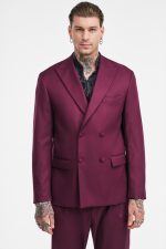 STEFAN ELASTIC SLIM FIT TEXTURED BLAZER