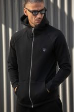 HENRY  ZIP THROUGH HOODIE TRIANGLE LOGO - Image 3