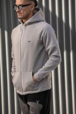 HENRY  ZIP THROUGH HOODIE TRIANGLE LOGO - Image 7