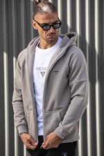 HENRY  ZIP THROUGH HOODIE TRIANGLE LOGO - Image 9