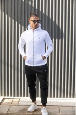HENRY  ZIP THROUGH HOODIE TRIANGLE LOGO - Image 12