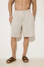 STEFAN VACAY CHECKED TEXTURED SHORTS - Image 3