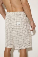 STEFAN VACAY CHECKED TEXTURED SHORTS - Image 4