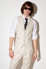 STEFAN MELANGE TEXTURED VEST - Image 2
