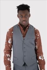 STEFAN ELASTIC SLIM FIT VEST