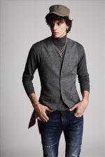 WOOL TEXTURED CHECK VEST - Image 3