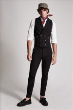 STEFAN ZIP BIRDS-EYE TEXTURED VEST - Image 3