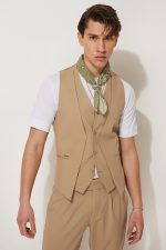 STEFAN DOUBLE BREST TEXTURED VESTS - Image 2