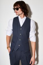 STEFAN DOUBLE BREST TEXTURED VESTS - Image 5