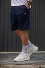 HENRY TEXTURED SIGN LOGO COTTON SHORT