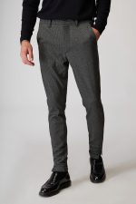 STEFAN BIRDS-EYE TEXTURED TROUSERS
