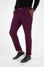 STEFAN COTTON SLIM FIT TROUSERS - Image 3
