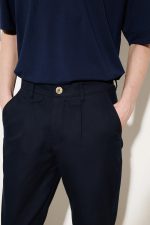 STEFAN MELANGE TEXTURED TROUSERS - Image 6