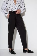 STEFAN ELASTIC SLIM FIT PLEATS TROUSERS - Image 4