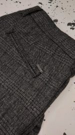 STEFAN WOOL TEXTURED CHECK TROUSERS - Image 3