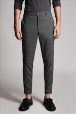 STEFAN WOOL TEXTURED CHECK TROUSERS - Image 5