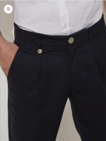 STEFAN MELANGE TEXTURED TROUSERS - Image 4
