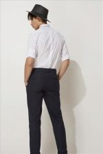 STEFAN MELANGE TEXTURED TROUSERS - Image 5
