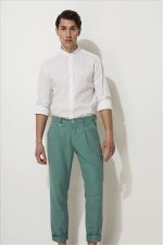 STEFAN MELANGE TEXTURED TROUSERS - Image 6