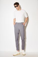STEFAN STRIPED TEXTURED TROUSERS - Image 2