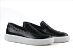 STEFAN LACELESS LEATHER EMBOSED SHOES - Image 2
