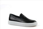 STEFAN LACELESS LEATHER EMBOSED SHOES - Image 3