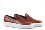 STEFAN LACELESS LEATHER EMBOSED SHOES - Image 5