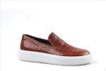 STEFAN LACELESS LEATHER EMBOSED SHOES - Image 6