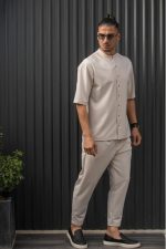HENRY S/S EASYWEAR STAND UP COLLAR SHIRT - Image 4