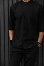 HENRY S/S EASYWEAR STAND UP COLLAR SHIRT - Image 8