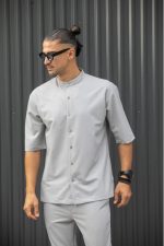 HENRY S/S EASYWEAR STAND UP COLLAR SHIRT - Image 28