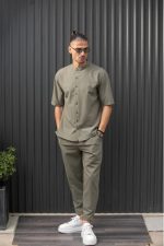 HENRY S/S EASYWEAR STAND UP COLLAR SHIRT - Image 13
