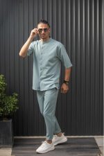 HENRY S/S EASYWEAR STAND UP COLLAR SHIRT - Image 17