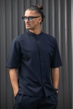 HENRY S/S EASYWEAR STAND UP COLLAR SHIRT - Image 20