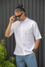 HENRY S/S EASYWEAR STAND UP COLLAR SHIRT - Image 31