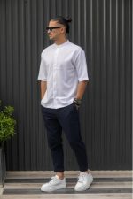 HENRY S/S EASYWEAR STAND UP COLLAR SHIRT - Image 33