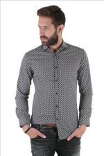 STEFAN GEOMETRIC COLOUR PRINT SHIRT