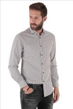 STEFAN GEOMETRIC COLOUR PRINT SHIRT - Image 4