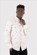 STEFAN GEOMETRIC COLOUR PRINT SHIRT