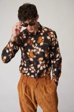 STEFAN FLORAL EARTHY FALL SHIRT