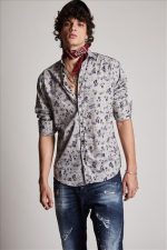 STEFAN FLORAL PRINT TEXTURED SHIRT - Image 2