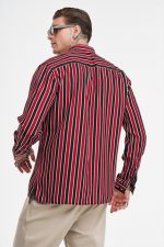 STEFAN VISCOSE STRIPED TEXTURED SHIRT - Image 4