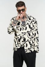 STEFAN SPRING FEVER STAND UP COLLAR SHIRT - Image 2
