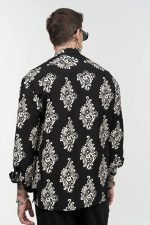 STEFAN FLAME FLOWER STAND UP COLLAR SHIRT - Image 5