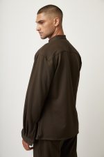 STEFAN GRAPHITE TEXTURED OVERSHIRT - Image 10
