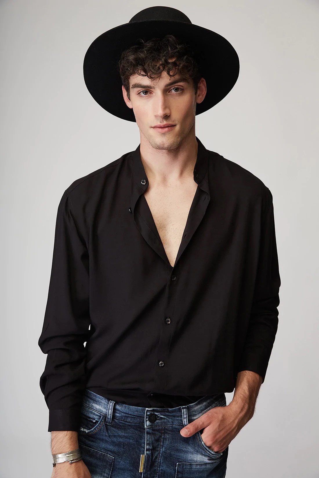 STEFAN THE AIRY MAO VISCOSE SHIRT