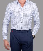 DEZIGN DOT TEXTURED COLLAR SHIRT - Image 2